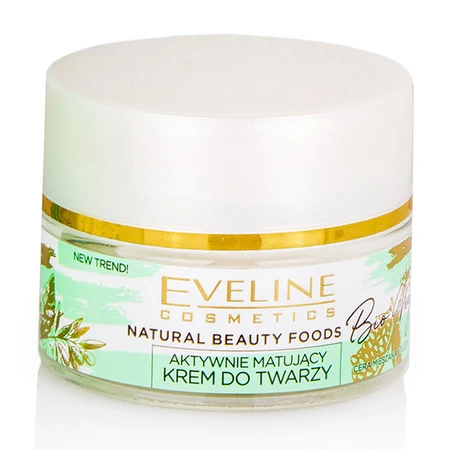 Матувальний крем для обличчя Eveline Cosmetics Natural Beauty Foods Bio Vegan, 50 мл: ціни та характеристики