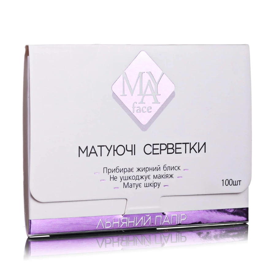 Матуючі серветки для обличчя MAY face, 100 шт: ціни та характеристики