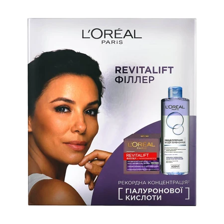 Набір L'Oreal Paris Revitalift Філлер (денний крем, 50 мл + міцелярна вода, 400 мл): ціни та характеристики