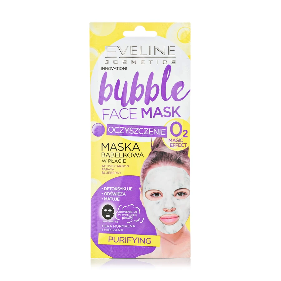 Очищающая тканевая маска Eveline Cosmetics Bubble, 1 шт: цены и характеристики