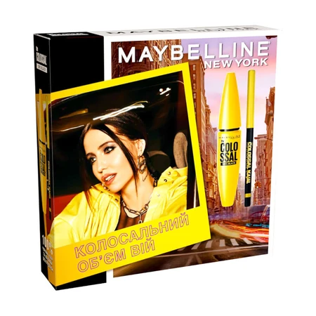 Подарунковий набір Maybelline New York (туш для вій the Colossal Curl Bounce, 10 мл + олівець для повік the Colossal Kajal, 4 г: ціни та характеристики