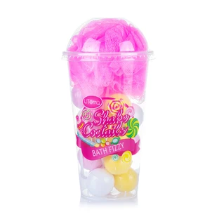 Подарунковий набір UTerra native Bath Fizzy Shake Coctails (бомби для ванни + банна губка)