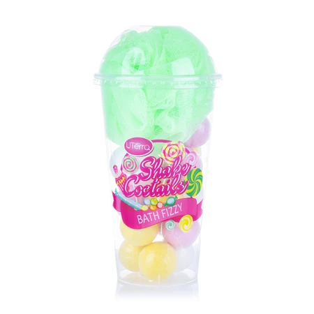 Подарунковий набір UTerra native Bath Fizzy Shake Coctails (бомби для ванни + банна губка): ціни та характеристики