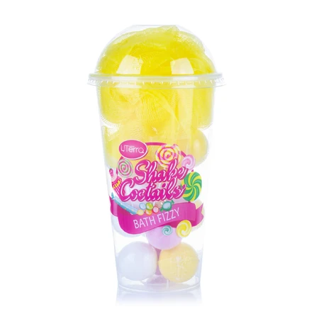 Подарунковий набір UTerra native Bath Fizzy Shake Coctails (бомби для ванни + банна губка): ціни та характеристики