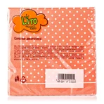 Салфетка декоративная Lito декор 2 33*33 3-слойная Горох коралловый 18 шт: цены и характеристики
