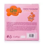 Салфетки столовые Літо декор 5, 33*33 2-слойная тканевая розовая 25 шт: цены и характеристики