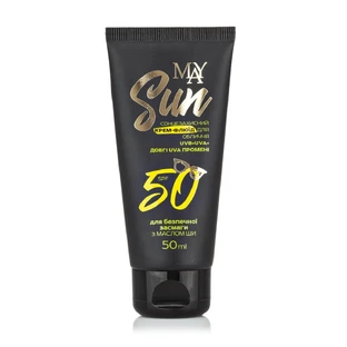 Солнцезащитный крем-флюид MAY sun для лица SPF 50, 50 мл