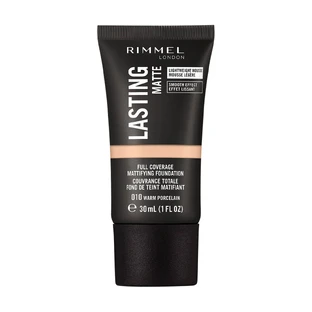 Стійка матова тональна основа для обличчя Rimmel Lasting Matte Foundation 010 Warm Porcelain, 30 мл