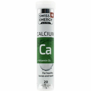 Вітаміни шипучі Swiss Energy Calcium+D3 №20