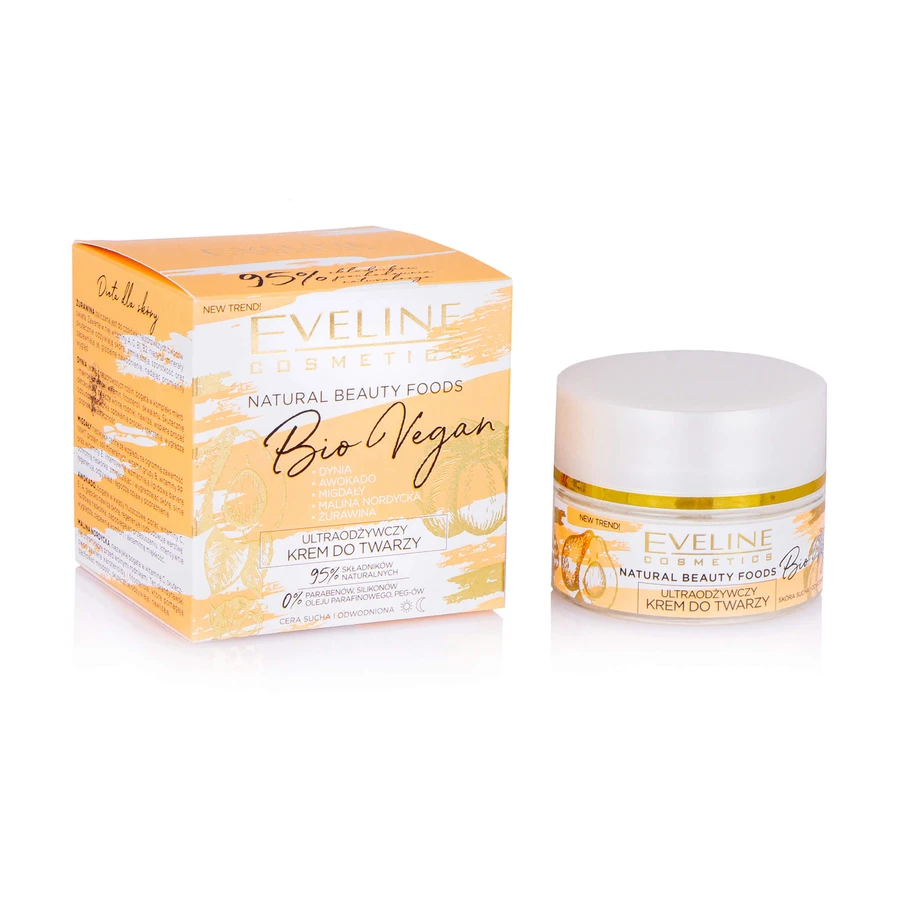 Ультрапитательный крем для лица Eveline Cosmetics Beauty Foods Bio Vegan Cream, 50 мл: цены и характеристики