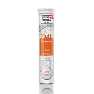 Вітаміни шипучі Swiss Energy Multivitamins + Biotin №20