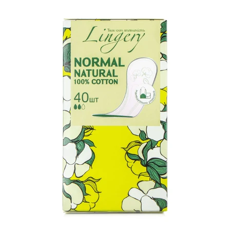 Ежедневные прокладки Lingery Normal Natural Сotton, 40 шт: цены и характеристики