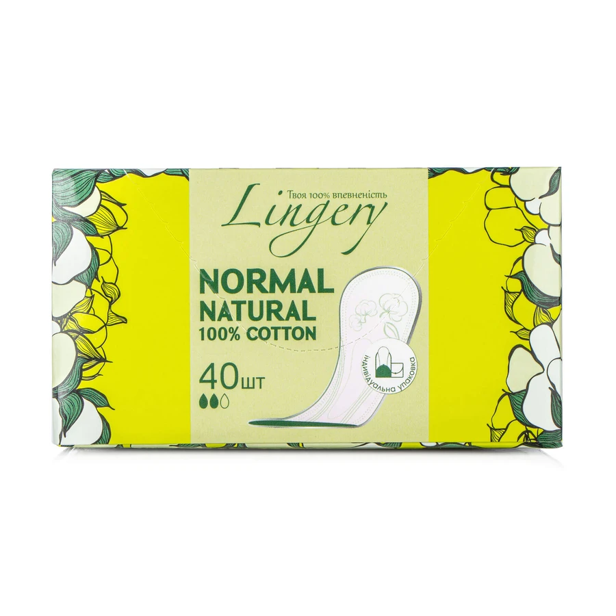 Ежедневные прокладки Lingery Normal Natural Сotton, 40 шт: цены и характеристики
