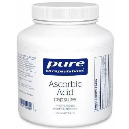 Аскорбінова кислота Ascorbic Acid Pure Encapsulations, 250 капсул: ціни та характеристики