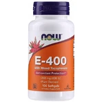 Вітамін Е, Vitamin E-400, Now Foods, зі змішаними токоферолами, 268 мг (400 МО), 100 гелевих капсул: ціни та характеристики