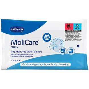 Влажные перчатки Hartmann MoliCare Skin для мытья тела, 8 шт.
