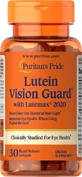 Лютеин с зеаксантином и цинком Puritan's Pride Lutein Vision Guard, 30 гелевых капсул