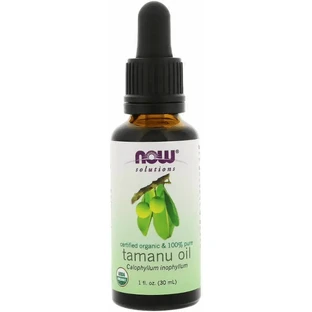 Олія таману Now FoodsTamanu Oil Solutions 100% чиста, органічна, сертифікована, 30 мл