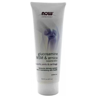 Лосьон с глюкозамином, МСМ и арникой с липосомами Now Foods Glucosamine, MSM & Arnica Solutions, 237 мл