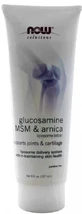 Лосьйон з глюкозаміном, МСМ та арнікою з ліпосомами Now Foods Glucosamine, MSM &amp; Arnica Solutions, 237 мл