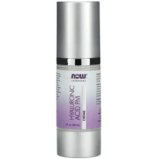 Крем для обличчя Now Foods Solutions Hyaluronic Acid Creme нічний з гіалуроновою кислотою, 59 мл