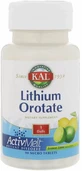 Оротат літію KAL Lithium Orotate 5 мг зі смаком лимона та лайма, 90 таблеток