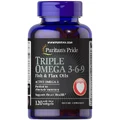 Омега 3-6-9 Puritan's PrideTriple Omega 3-6-9, риб'ячий жир і лляна олія, 120 гелевих капсул