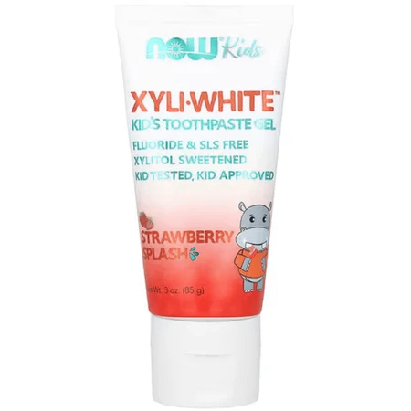 Зубной гель Now Foods Solutions Toothpaste Gel, клубника, детский, 85 г : цены и характеристики