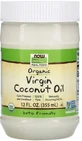 Кокосова олія Now Foods Coconut Oil Real Food, першого віджиму, органічна, 355 мл