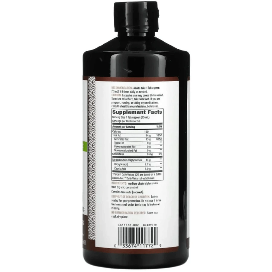 Кокосова олія MCT Nature's Way Oil From Coconut, 887 мл: ціни та характеристики