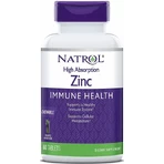 Цинк Natrol High Absorption Zinc с высокой степенью поглощения, натуральный ананасовый вкус, 60 жевательных таблеток: цены и характеристики