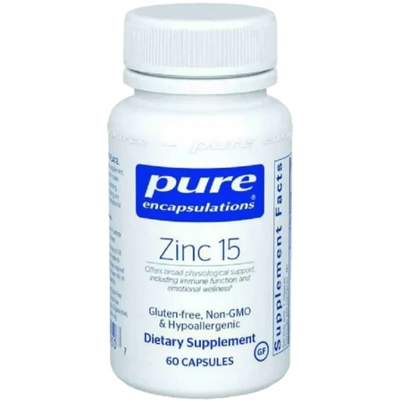 Цинк Pure Encapsulations Zinc, 15 мг, 60 капсул: цены и характеристики
