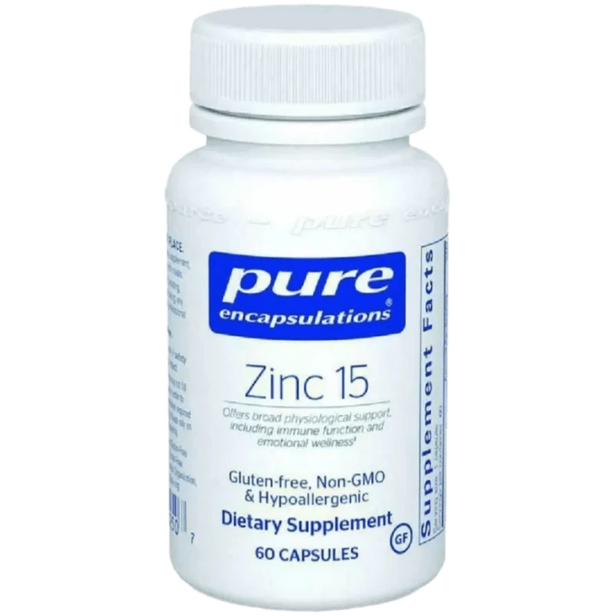 Цинк Pure Encapsulations Zinc, 15 мг, 60 капсул: цены и характеристики