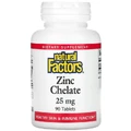 Хелатний цинк Natural Factors Zinc Chelate 25 мг, 90 таблеток
