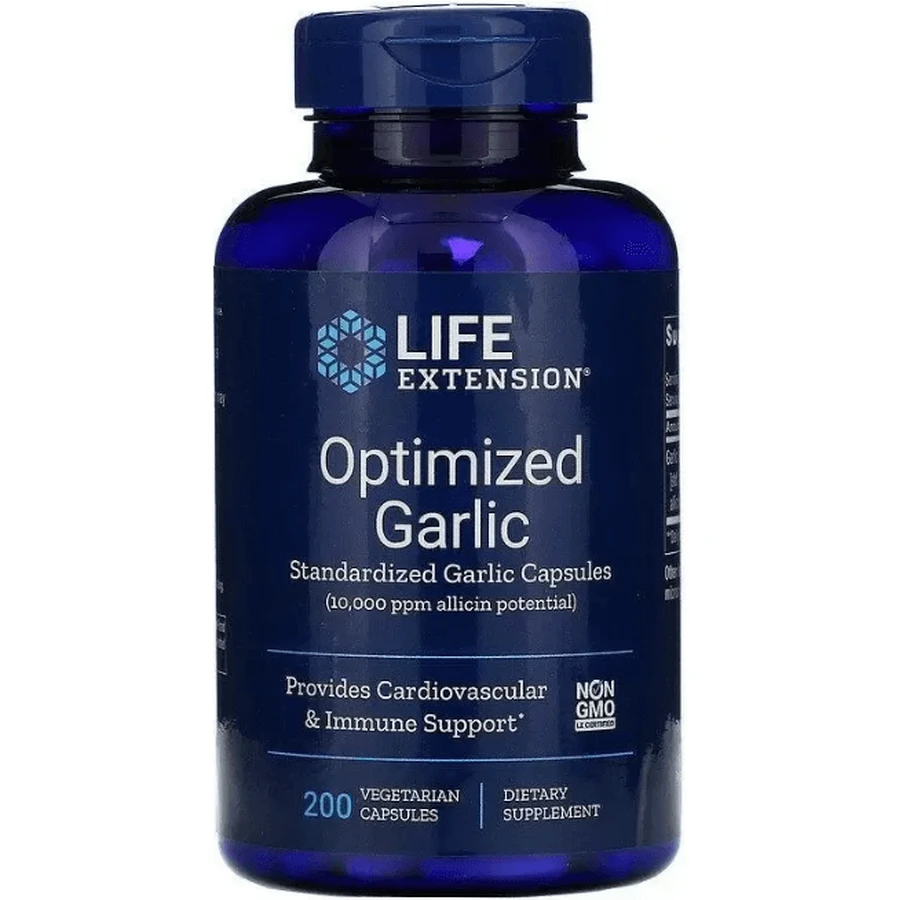 Часник Life Extension Optimized Garlic, стандартизований, 200 капсул: ціни та характеристики