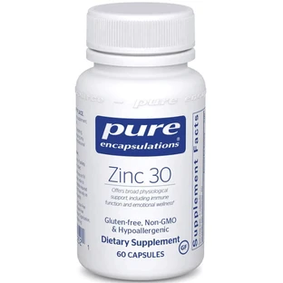Цинк Pure Encapsulations Zinc 30 мг, 60 капсул