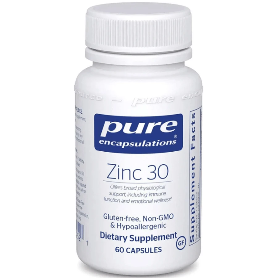 Цинк Pure Encapsulations Zinc 30 мг, 60 капсул: ціни та характеристики
