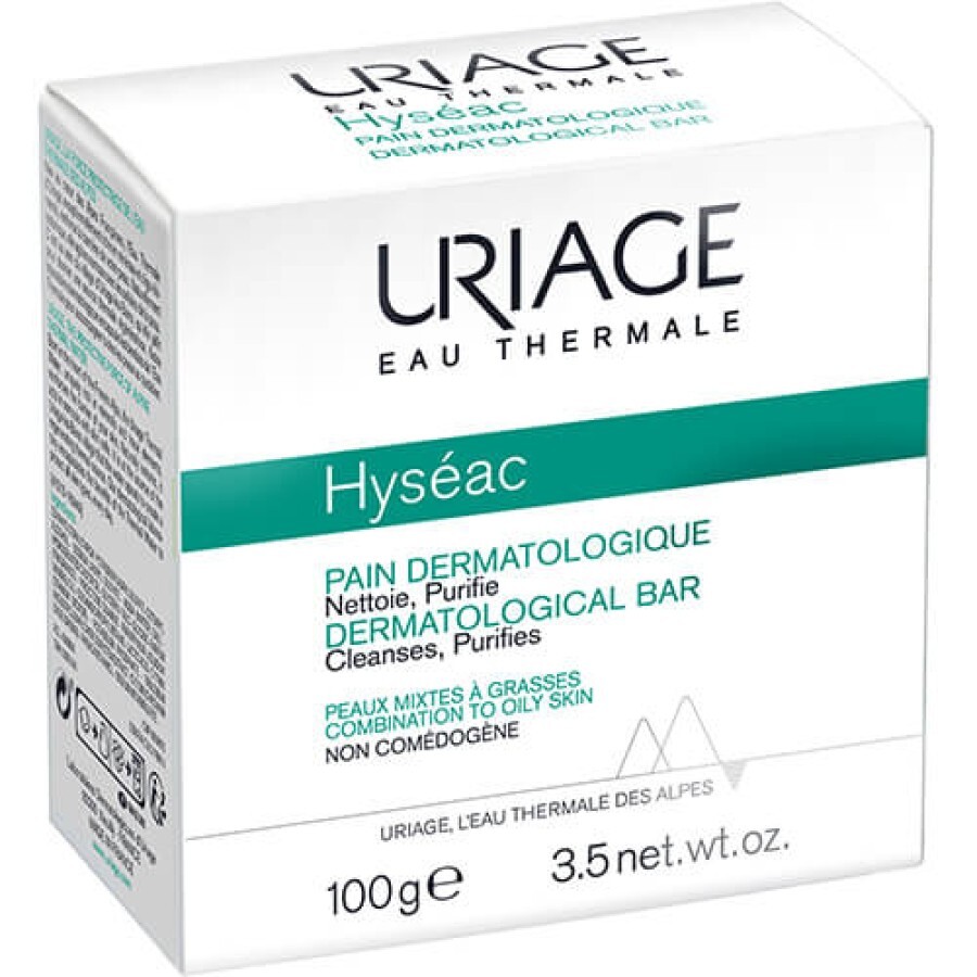 Дерматологічне мило Uriage Hyseac мило без мила, 100 г: ціни та характеристики
