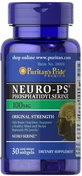 Фосфатидилсерин Puritan's Pride Neuro-PS 100 мг, 30 гелевых капсул