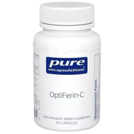 Залізо Pure Encapsulations OptiFerin-C, 60 капсул: ціни та характеристики