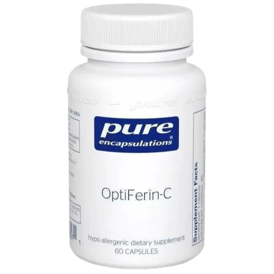 Залізо Pure Encapsulations OptiFerin-C, 60 капсул: ціни та характеристики