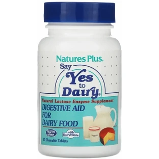 Фермент лактаза Natures Plus Lactase enzymes, 50 жевательных таблеток