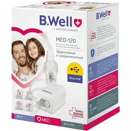 Компресорний інгалятор B.Well MED-120: ціни та характеристики