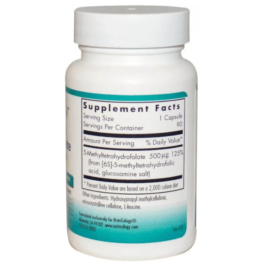 Фолат Nutricology 5-MTHF QuatreActiv Folate, 90 капсул: цены и характеристики