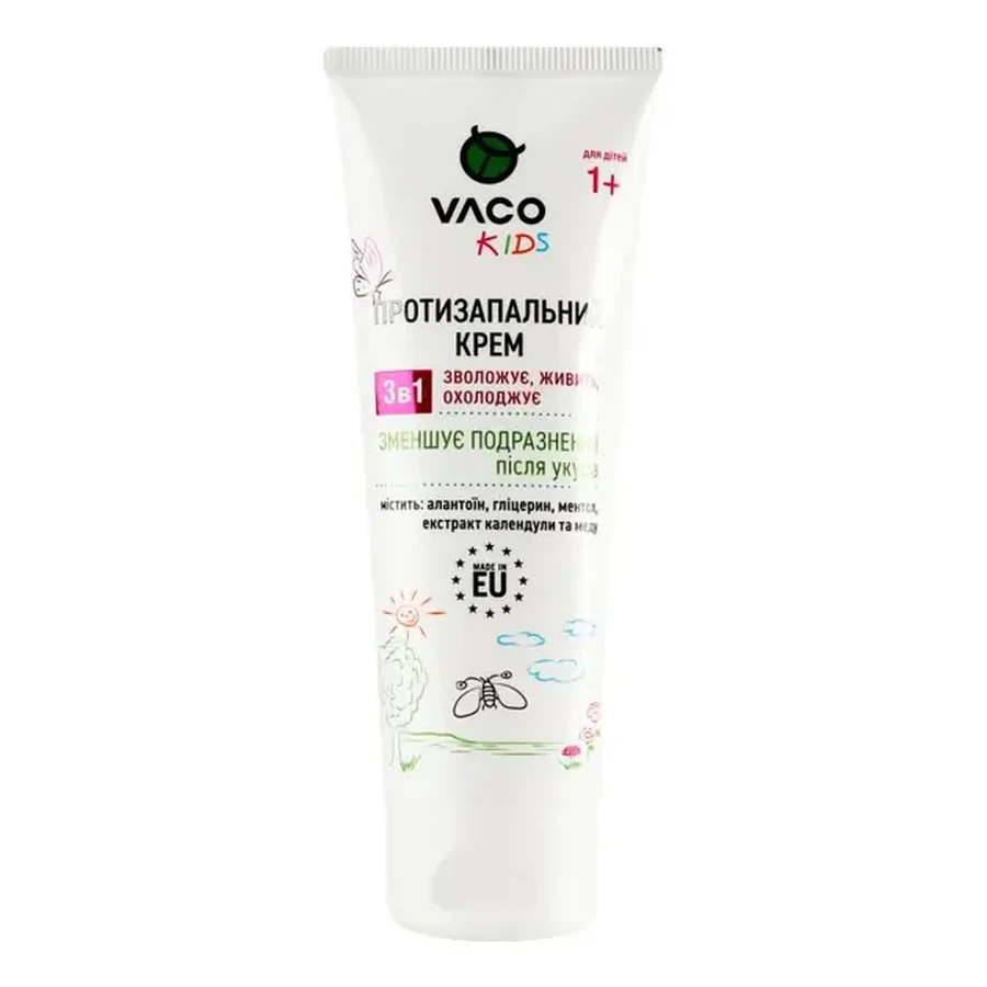 Противовоспалительный и успокаивающий крем для детей от 1 года Vaco Kids 75мл: цены и характеристики