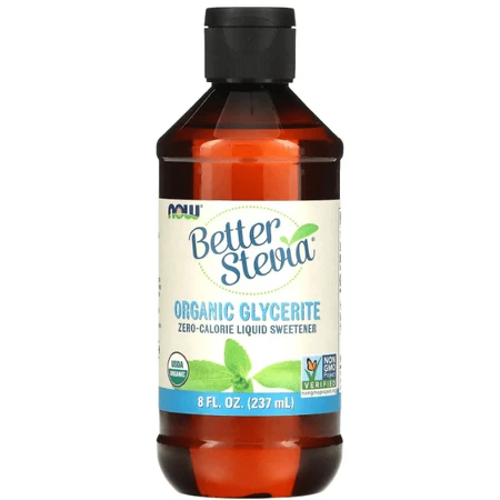 Стевія Now Foods Better Stevia, рідкий підсолоджувач з нульовою калорійністю, органік гліцерит, 237 мл: ціни та характеристики