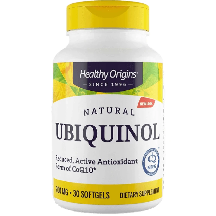 Убихинол CoQ10 Healthy Origins Ubiquinol 200 мг, 30 гелевых капсул: цены и характеристики
