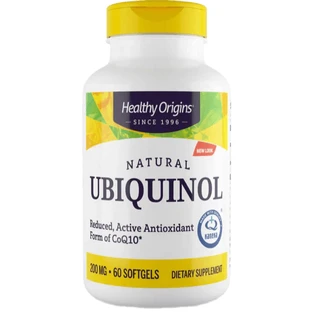 Убіхінол CoQ10 Healthy Origins Ubiquinol 200 мг, 60 гелевих капсул