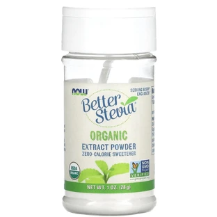 Стевия Now Foods BetterStevia, органический порошок, 28 г