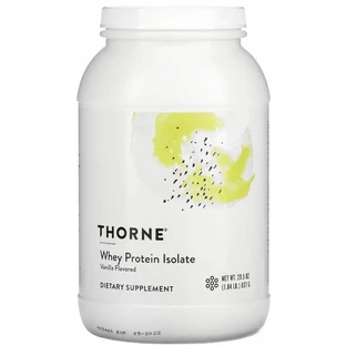 Сывороточный протеин изолят Thorne Whey Protein, ваниль, 837 г